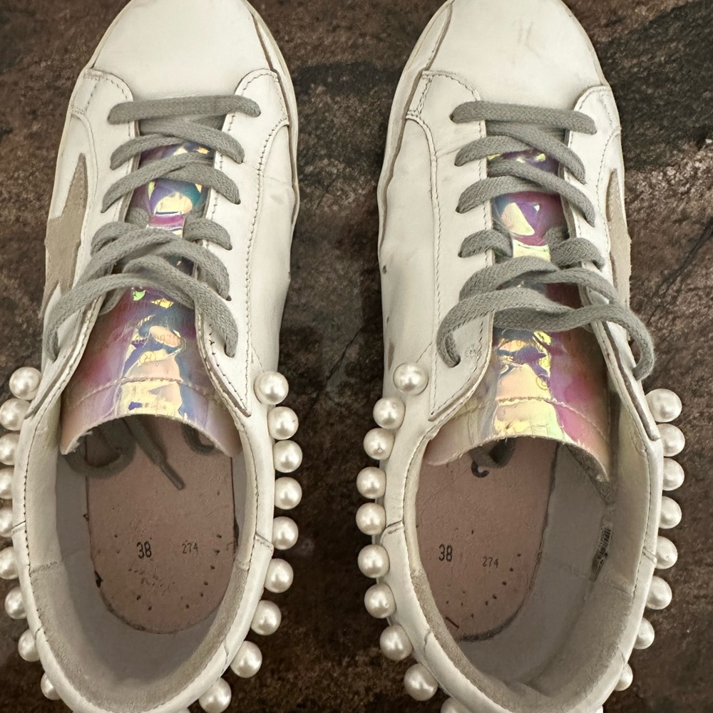 Golden Goose Superstar Iridescent and Pearl Accents - Picture 3 of 15